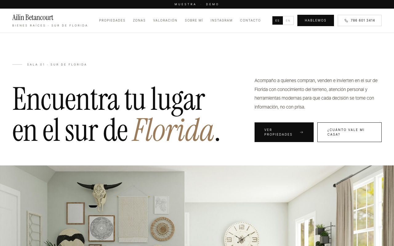Ailin Betancourt — demo personalizado de sitio web