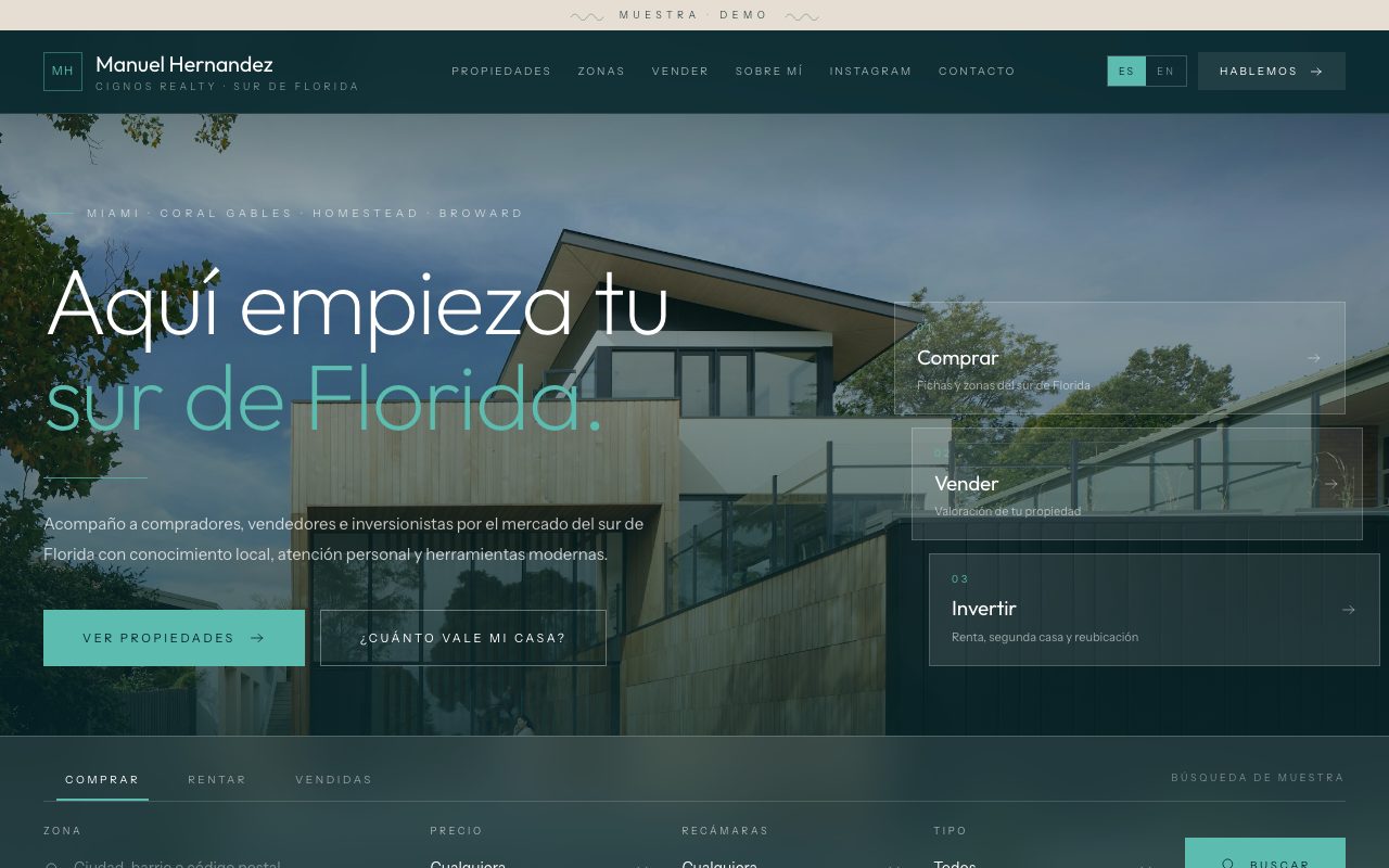 Manuel Hernandez — demo personalizado de sitio web