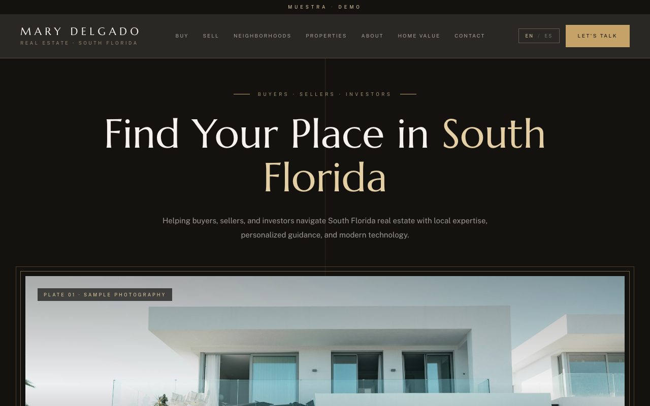 Marycelys (Mary) Delgado — demo personalizado de sitio web
